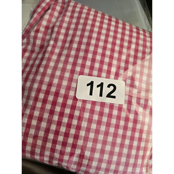 jane and delancey top Woman's L Pink Gingham Checkered Ruffle Sleeve Summer - Picture 7 of 7